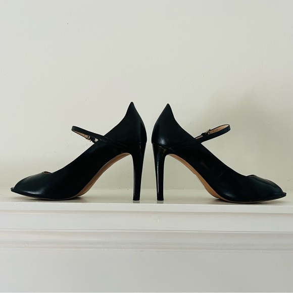 Nine West black heels with ankle strap. - Picture 4 of 6